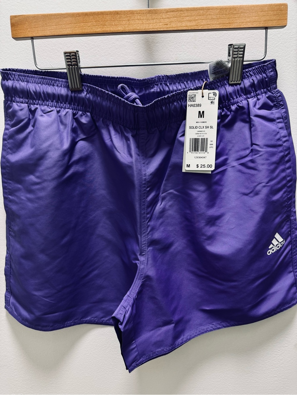 adidas Men's Purple Swim Trunks